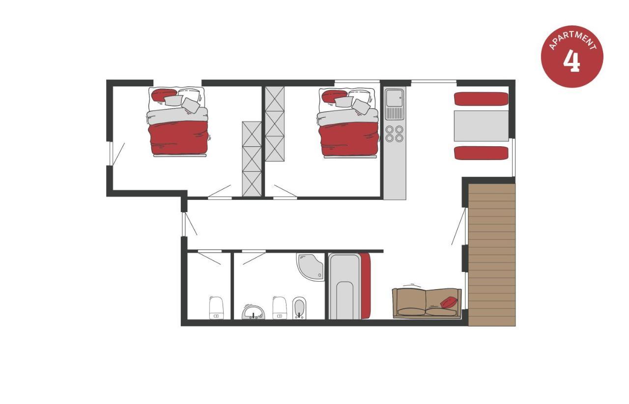 Peil Highend-Basic Apartments San Candido Camera foto