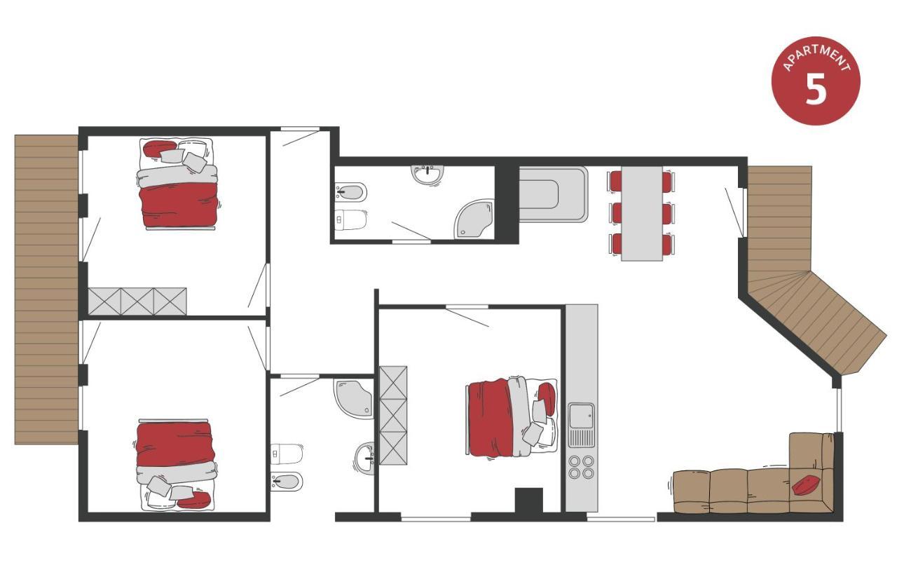 Peil Highend-Basic Apartments San Candido Camera foto